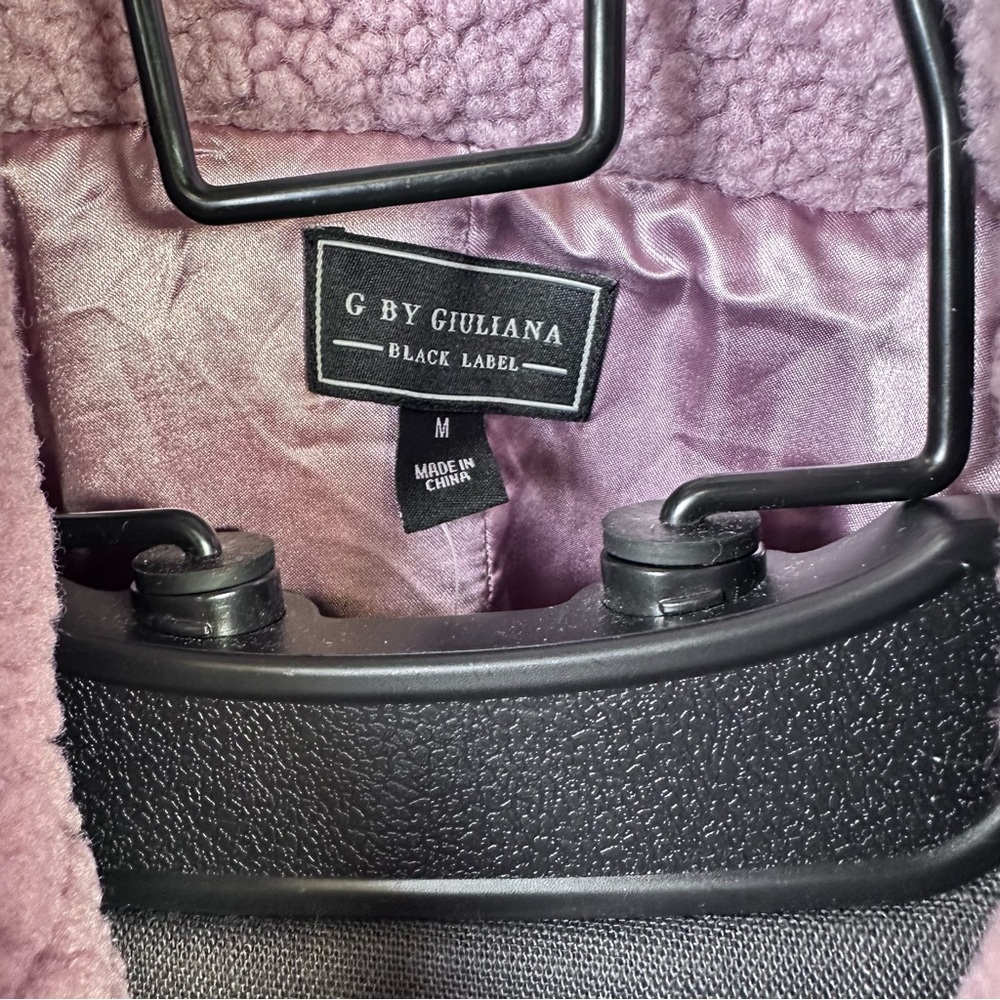 G Giuliana Teddy SHERPA MIDI‎ Coat LILAC PINK - Picture 3 of 6